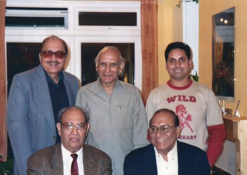 Fahim-Akhter-with-Rifat-Shamim-Director-WriterPoet-Sohan-Rahi-Poet-Farooque-Haider-and-Prof.-Gopichand-Narang.-1024x725